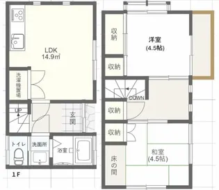 東京都板橋区赤塚4【一戸建】の間取り
