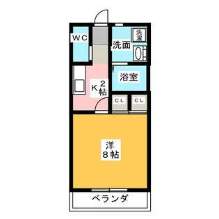 ソレイユ雅【2階】の間取り