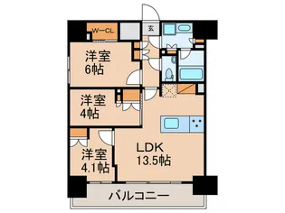 ザ・パークハビオ目白タワー【18階】の間取り