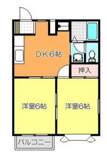 パークヒルズI【0】【2階】の間取り