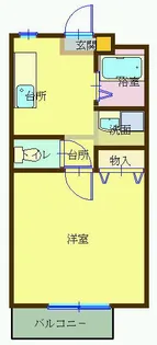 タウンコートパル【1階】の間取り
