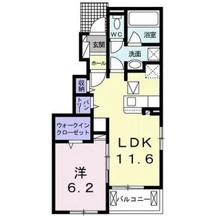 ラ・セレナ【1階】の間取り