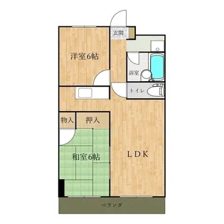 ホワイトハイツ【2階】の間取り