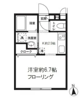 スカイコート【1階】の間取り