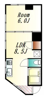広島県広島市中区東千田町2【マンション】の間取り