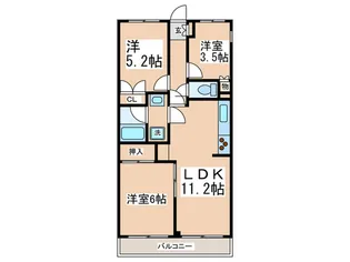 CASSIAたまプラーザ【3階】の間取り