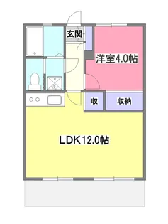 氷川台コーポ【1階】の間取り