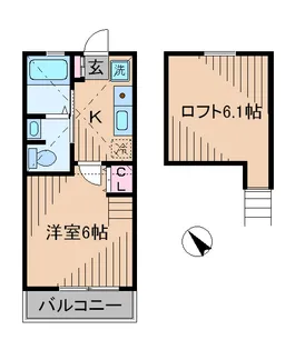 カーサドマーニ【2階】の間取り
