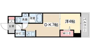 アーバネックス西天満【5階】の間取り