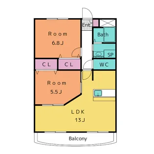 FASTNET B(ファスタネット)【1階】の間取り