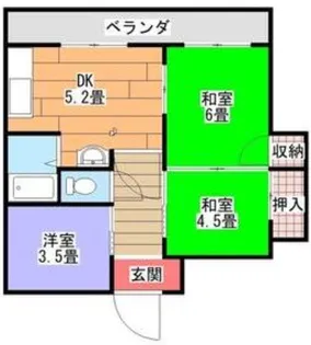 エスポワールイワタ【2階】の間取り