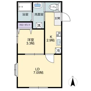 キャピタルサトウ【1階】の間取り