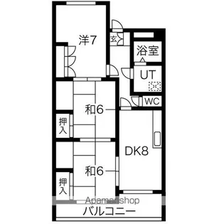 ハイツ本郷【2階】の間取り