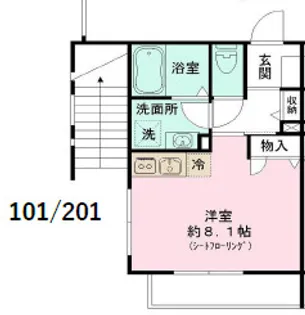 コート西山【2階】の間取り