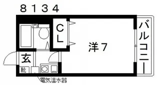 エスティライフ喜志駅前【1階】の間取り