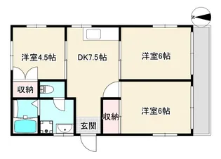 西陵ファーストビル【1階】の間取り