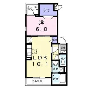 カサ・ベル【1階】の間取り
