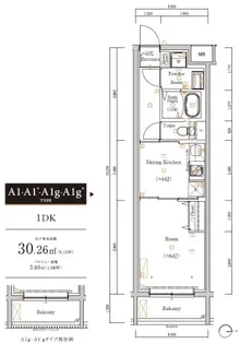 スカイコートソレア新丸子【3階】の間取り