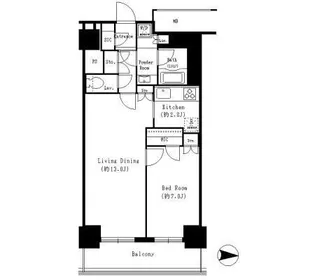 キャナルスクウェア豊洲【7階】の間取り