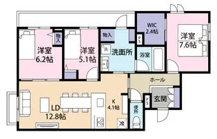 Ensoleille(アンソレイユ)【2階】の間取り