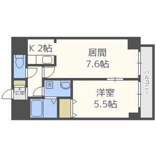 フォレストハイムN18【5階】の間取り