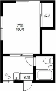 光風ハイツ東中野【1階】の間取り