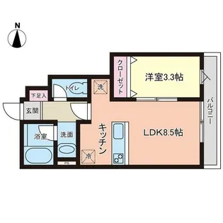 PREMORY名取駅前【1階】の間取り