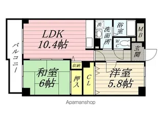 ソシアつつじケ丘【2階】の間取り