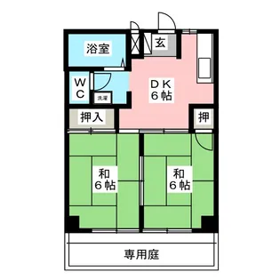 ハイツエステートI【1階】の間取り