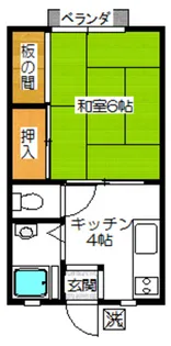 ハイツニアパーク【2階】の間取り
