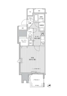 アクシス池袋【4階】の間取り