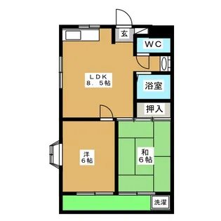 鈴木ハイツ【1階】の間取り