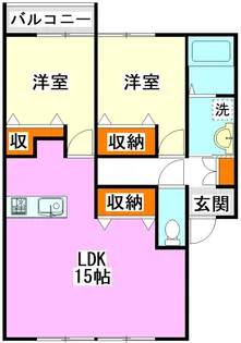 OASIS上伊田【2階】の間取り