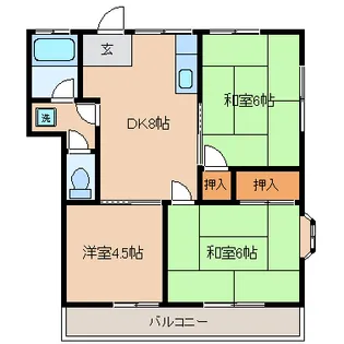 WHITE HOUSE【2階】の間取り