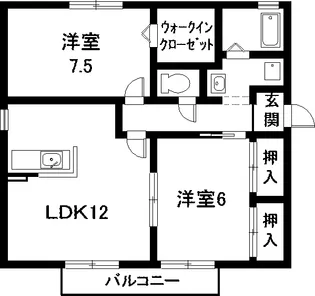 ミレニアムヴィレッジ B棟【1階】の間取り