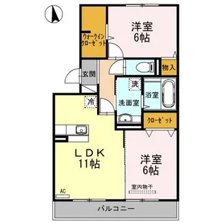 ファミール・カメリア【3階】の間取り