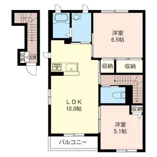 SHM ハーモニー C【2階】の間取り
