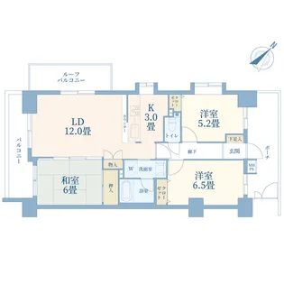 ライオンズマンション東浦和ガーデン【11階】の間取り