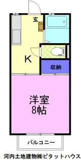 コーポラスあずま B【2階】の間取り