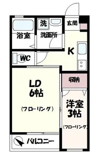 プレステージ仙川【1階】の間取り