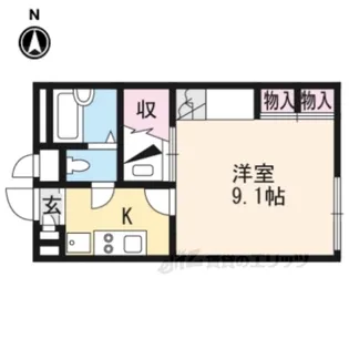 レオパレス大和郡山【1階】の間取り