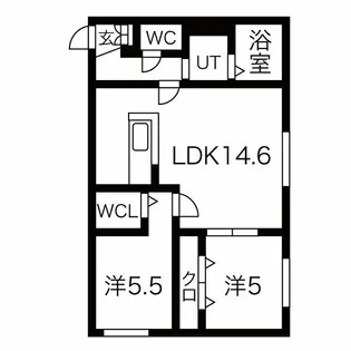 ラベイユドール【2階】の間取り