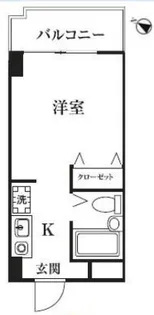 エクセラン西八王子【2階】の間取り