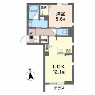 サニーガーデン桜田【1階】の間取り