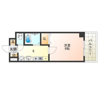 シングルウエスト【7階】の間取り