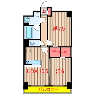 DENDRITE【4階】の間取り