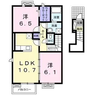 ティーモードA【2階】の間取り