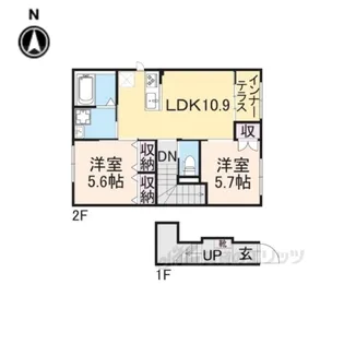ロイヤルサージュ【2階】の間取り