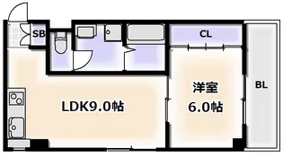 シャトーローレンス【3階】の間取り
