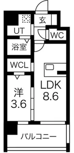 エストワン東大阪【4階】の間取り